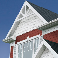 aspen white half round lighthouse on red siding home apco exterior experts